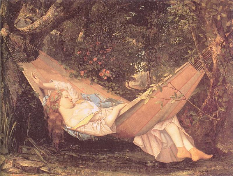 Courbet, Gustave The Hammock Germany oil painting art